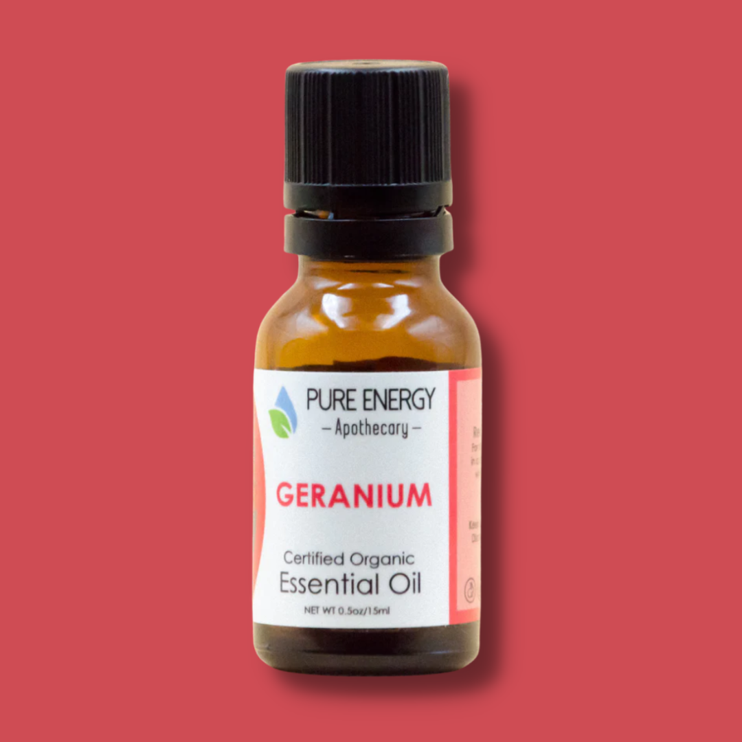 Essential Oil - Geranium 15ml (0.5oz) by Pure Energy Apothecary