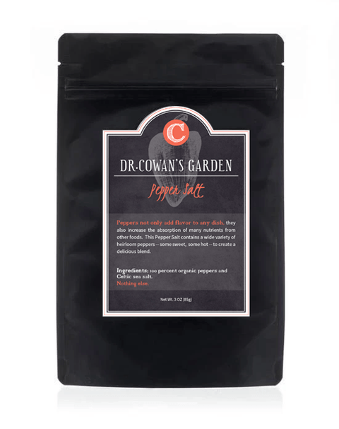Organic Pepper Salt (Refill Pouch) by Dr. Cowan's Garden