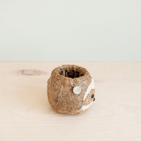 Two-tone Sloth Coco Coir Planter - Handmade Planters | LIKHÂ by LIKHÂ