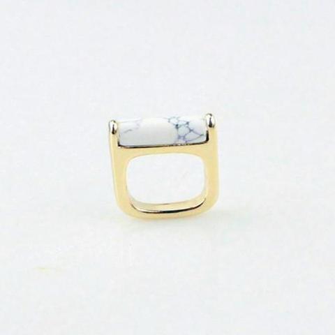 Marble Stone Ring by White Market
