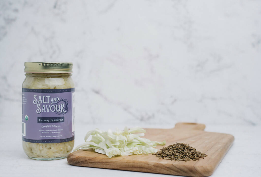 Salt and Savour Sauerkraut with Caraway Seed, Organic by Farm2Me