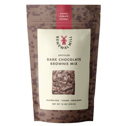 Renewal Mill - Upcycled Dark Chocolate Brownie Mix - 6 Bags x 18oz by Farm2Me
