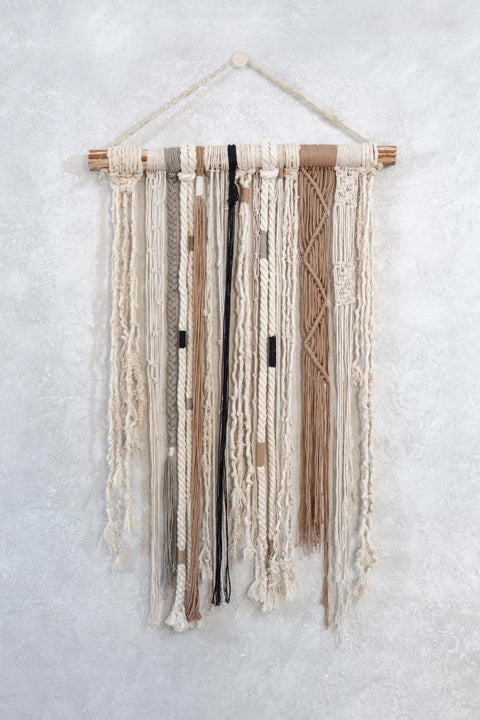 Rugged Macrame Wall Hanging by Wool+Clay