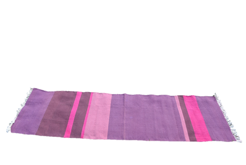 Handwoven cotton Floor Yoga Meditation Prayer Rug by OMSutra