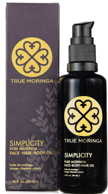 True Moringa Oil - For Face, Hair & Body