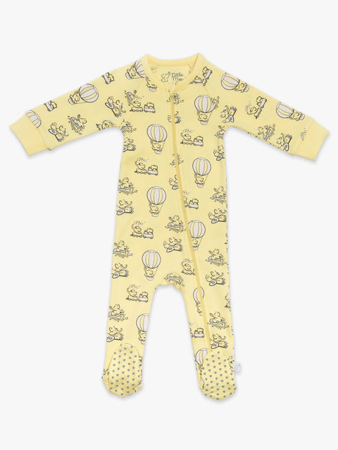 Organic Cotton Footed Sleeper - Lil' Explorer by Little Moy