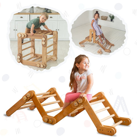 Snake Ladder – Montessori Climber for Kids 1-7 y.o. – Beige by Goodevas