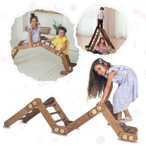 Snake Ladder – Montessori Climber for Kids 1-7 y.o. – Beige by Goodevas