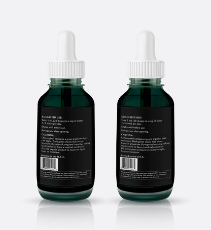 2 Pack: Chlorophyll Water Drops: SUPER CONCENTRATE Liquid Chlorophyll (240 Servings) with Electrolytes and Vitamins by Chlorophyll Water