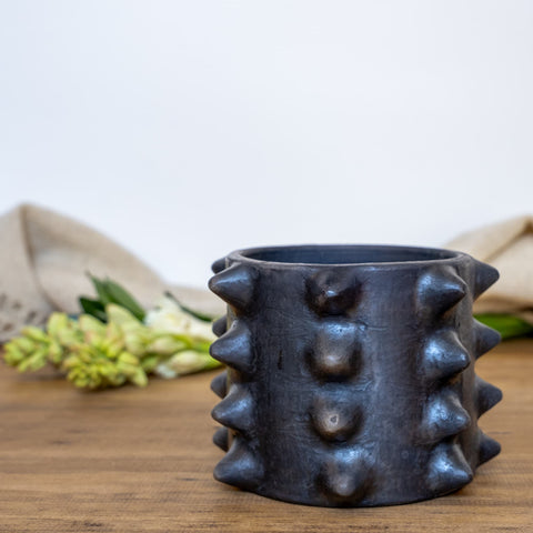 The Blackout Pochote Planter by Wool+Clay