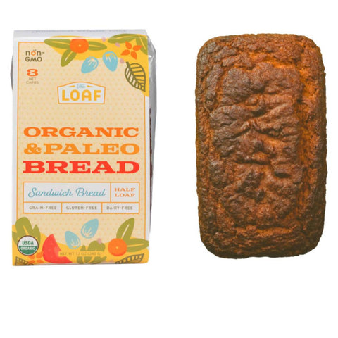 Organic & Paleo Sandwich Bread (Half Loaf) - 6 x 12oz by Farm2Me