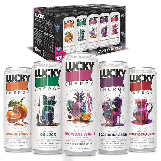Lucky Energy 10-Pack Variety Pack