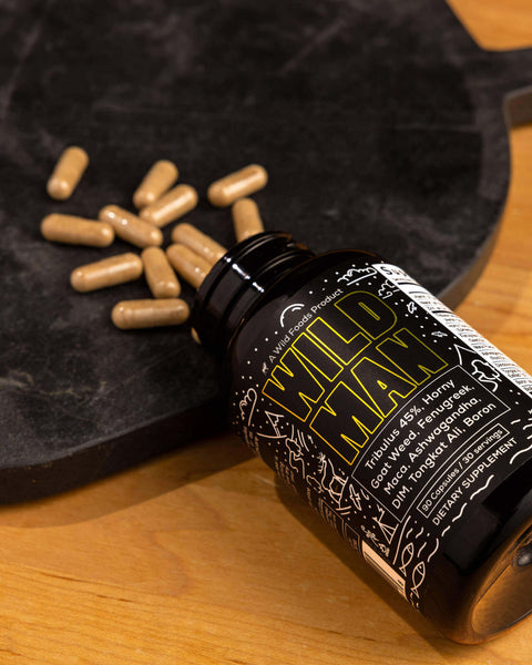 The Wild Man Stack: Bull Blend Organs Complex + Wild Man Herbal Testosterone Blend by Wild Foods
