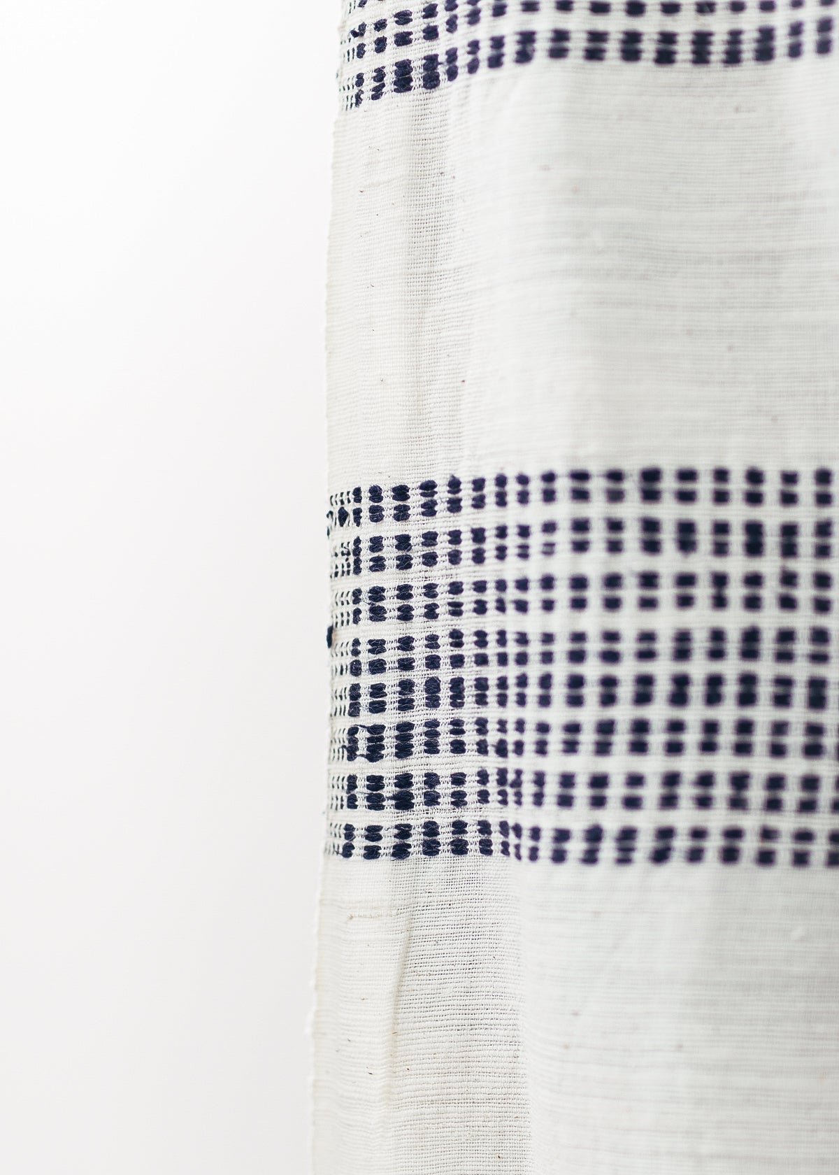 Dots Fabric Yardage - Natural with Navy by Creative Women
