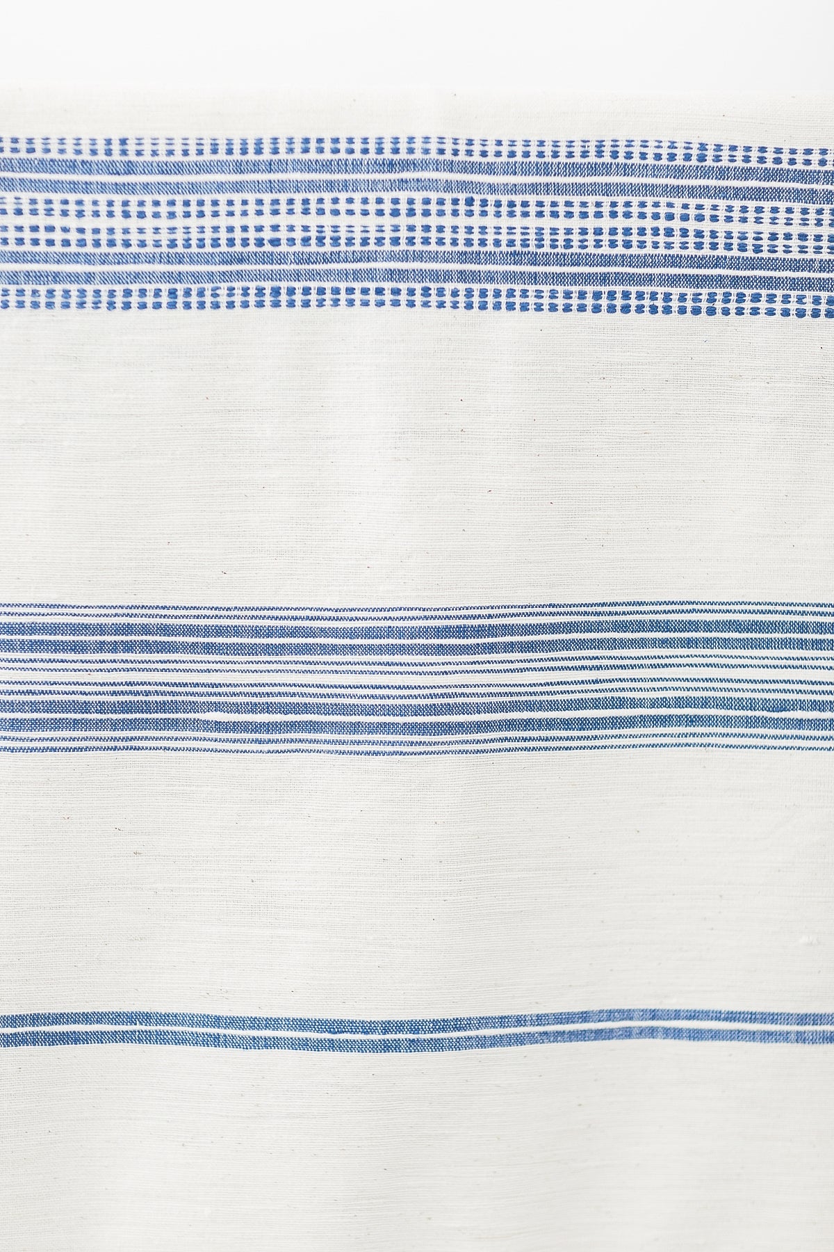Aden Fabric Yardage - Natural with Blue by Creative Women