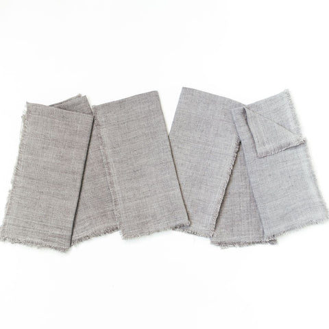 Stone Washed Linen Dinner Napkins by Creative Women