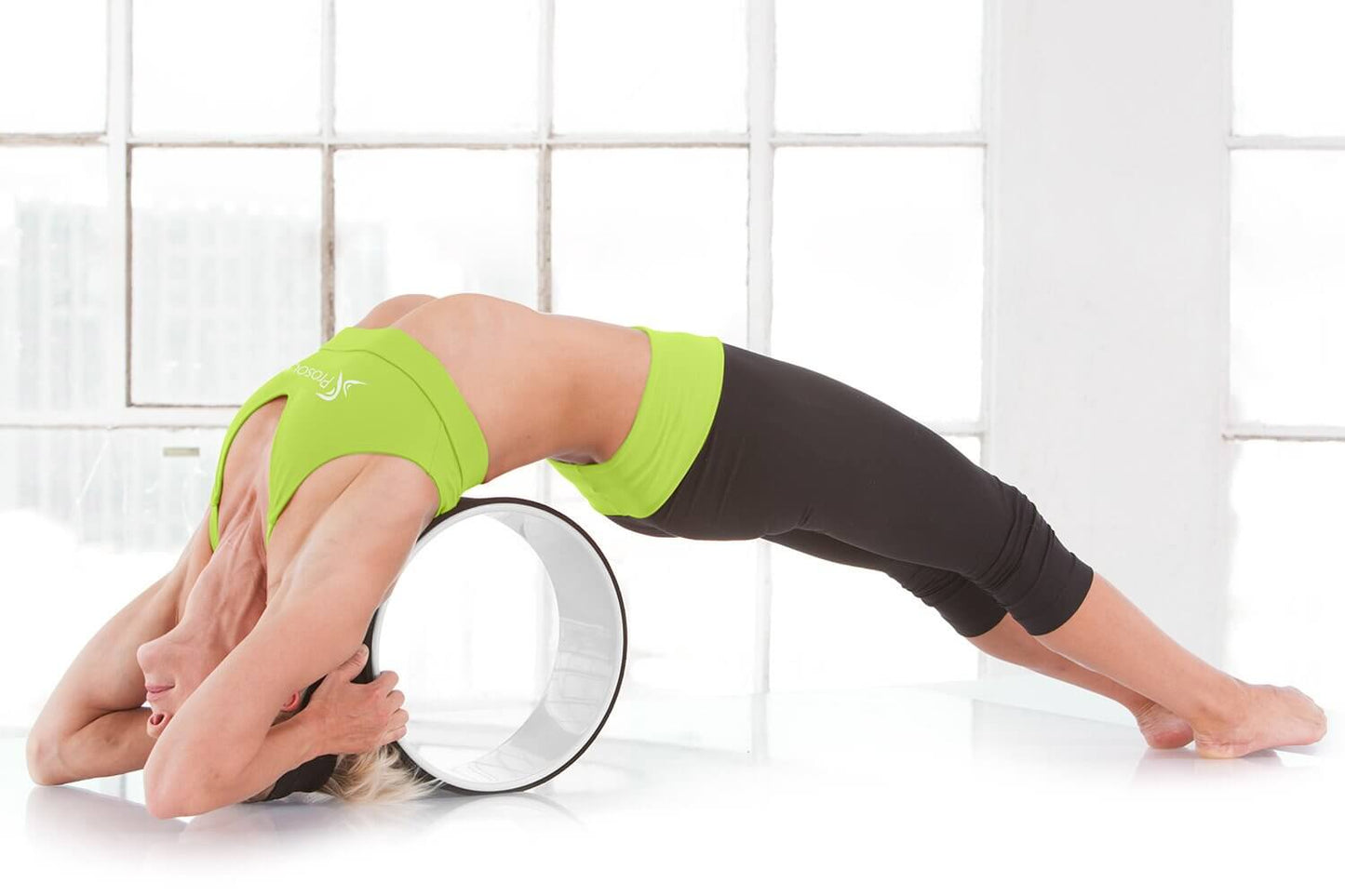 12" Yoga Wheel For Yoga Poses and Back Pain by Jupiter Gear