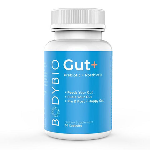 Gut+, Prebiotic & Postbiotic, 30 Capsules - LoveMore